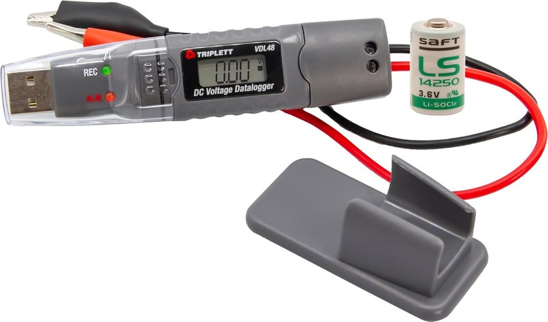 Triplett VDL48 DC Voltage USB Datalogger - Monitors Single Channel DC Voltage (48V max) - Image 2